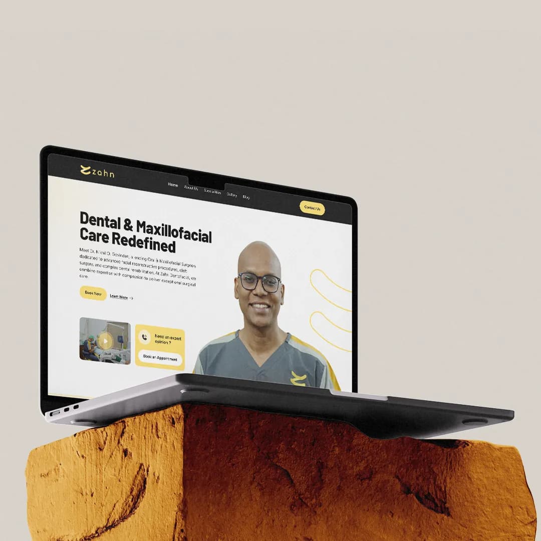 Zahn Dental professional microsite homepage